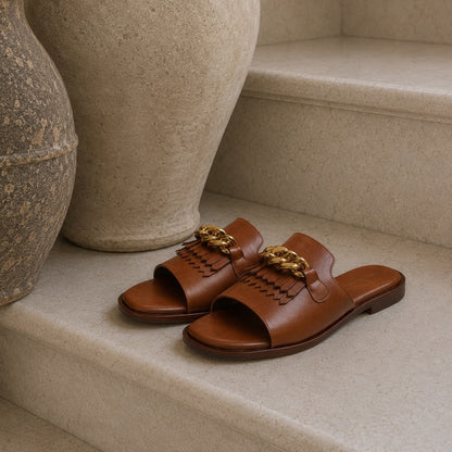 COPENHAGEN SHOES ANAKIN Slippers 0241 COGNAC
