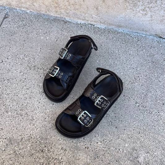 COPENHAGEN SHOES AS I WAS L. Sandals 004 Dark brown