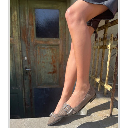 COPENHAGEN SHOES AS THE MOVE SUEDE Ballet flats 0027 GREEN