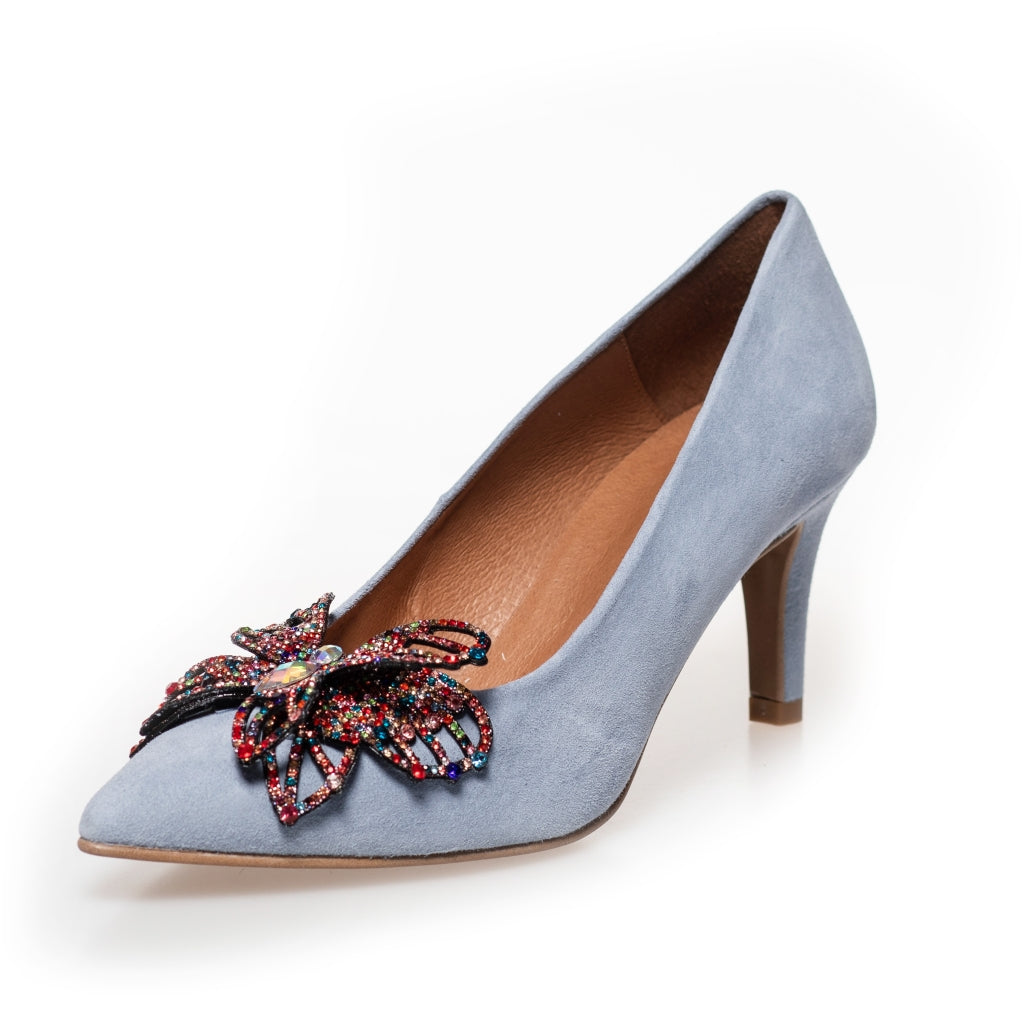 COPENHAGEN SHOES BUTTERFLY Stilettos 0070 BLUE FOG