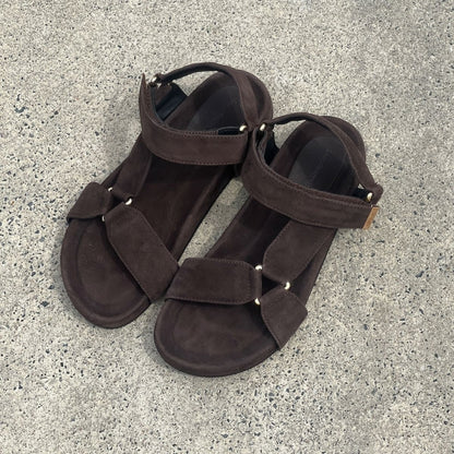 COPENHAGEN SHOES CARRIE SUEDE Sandals 129 DARK BROWN SUEDE