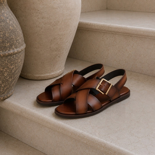 COPENHAGEN SHOES CECILE Sandals 847 Dark Brown