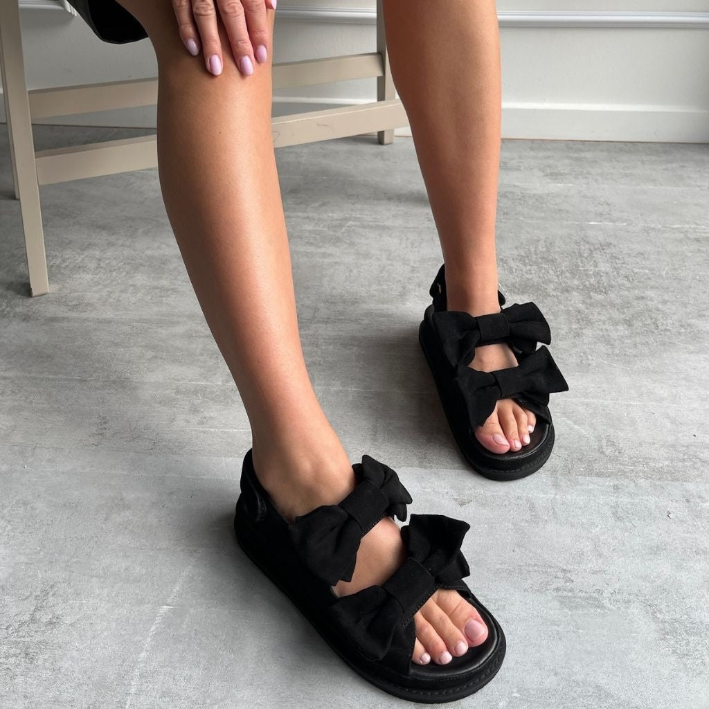 COPENHAGEN SHOES COME TO ME SUEDE Sandals 0001 BLACK