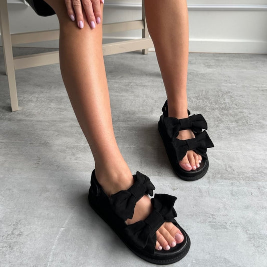 COPENHAGEN SHOES COME TO ME SUEDE Sandals 0001 BLACK