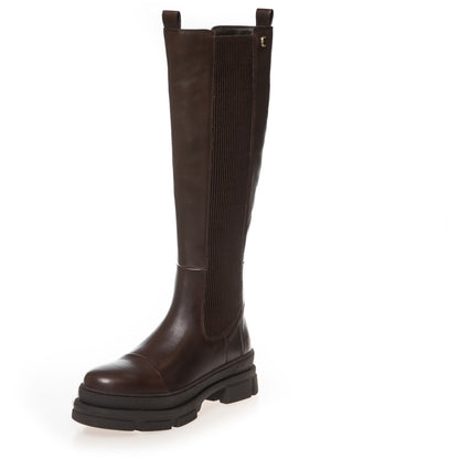 COPENHAGEN SHOES FOLLOW ME AND MORE Long boot 0018 DK BROWN