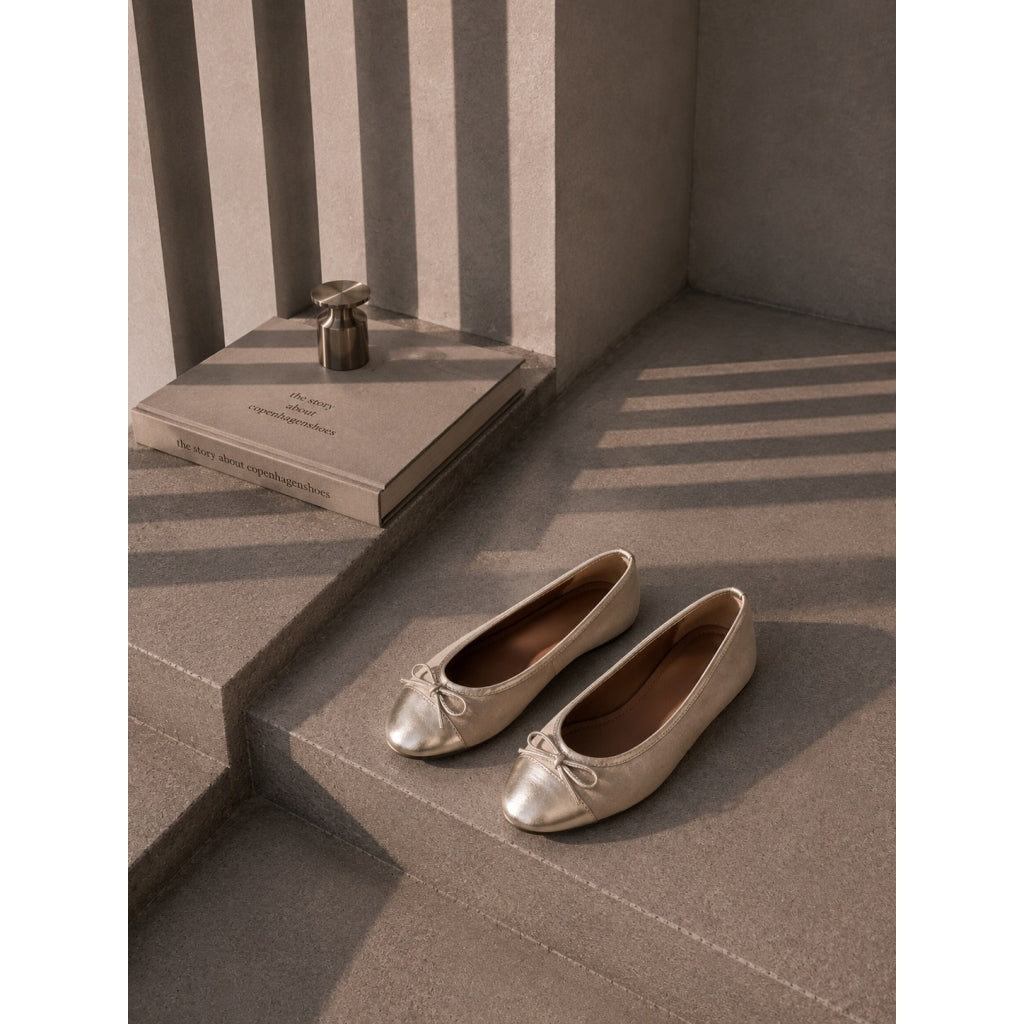 COPENHAGEN SHOES GOOD LUCK NUDE/GOLD Ballet flats 161 NUDE/GOLD