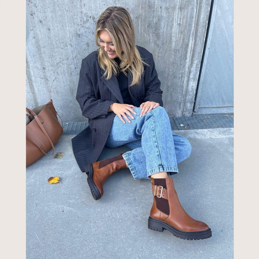 COPENHAGEN SHOES ITS LIKE FALL Boots 0241 COGNAC