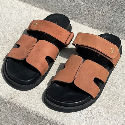 COPENHAGEN SHOES JUST SUMMER Slippers 0241 COGNAC