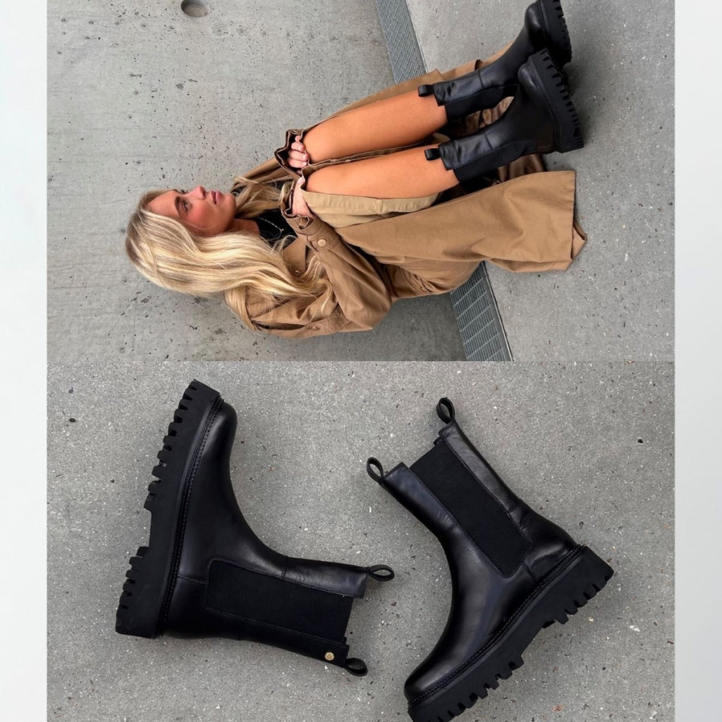 COPENHAGEN SHOES LEMON (PLAIN COLOR) Boots 001 Black