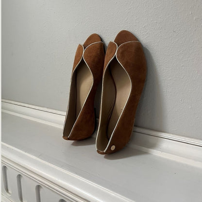 COPENHAGEN SHOES LIKE A MELODY-SUEDE Ballet flats 0241 COGNAC