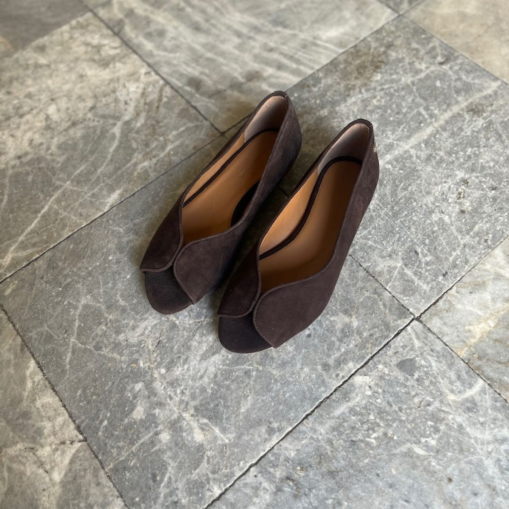 COPENHAGEN SHOES LIKE A MELODY PLAIN Ballet flats 004 Dark brown