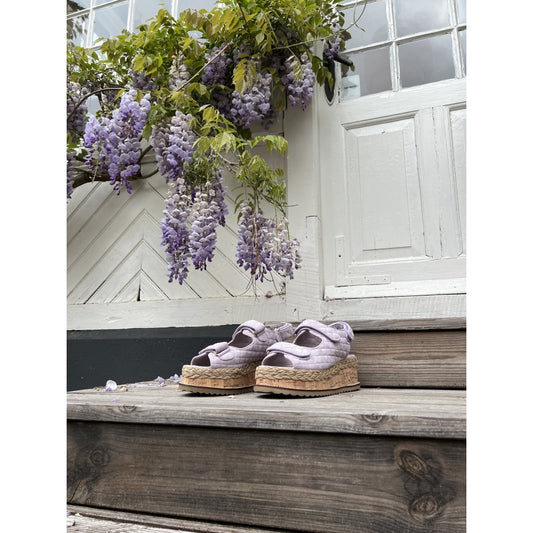 COPENHAGEN SHOES MAGIC SUEDE Wedge sandals 616 Lavenda