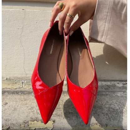 COPENHAGEN SHOES MAKE PASSION PATENT Ballet flats 124 RED PATENT