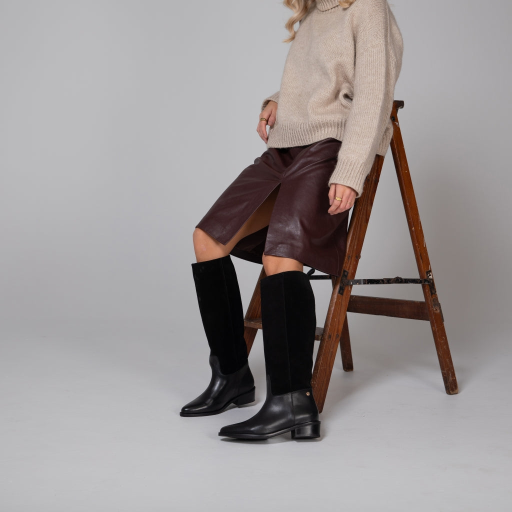 COPENHAGEN SHOES MY ADVENTURE & MORE Long boot 0001 BLACK