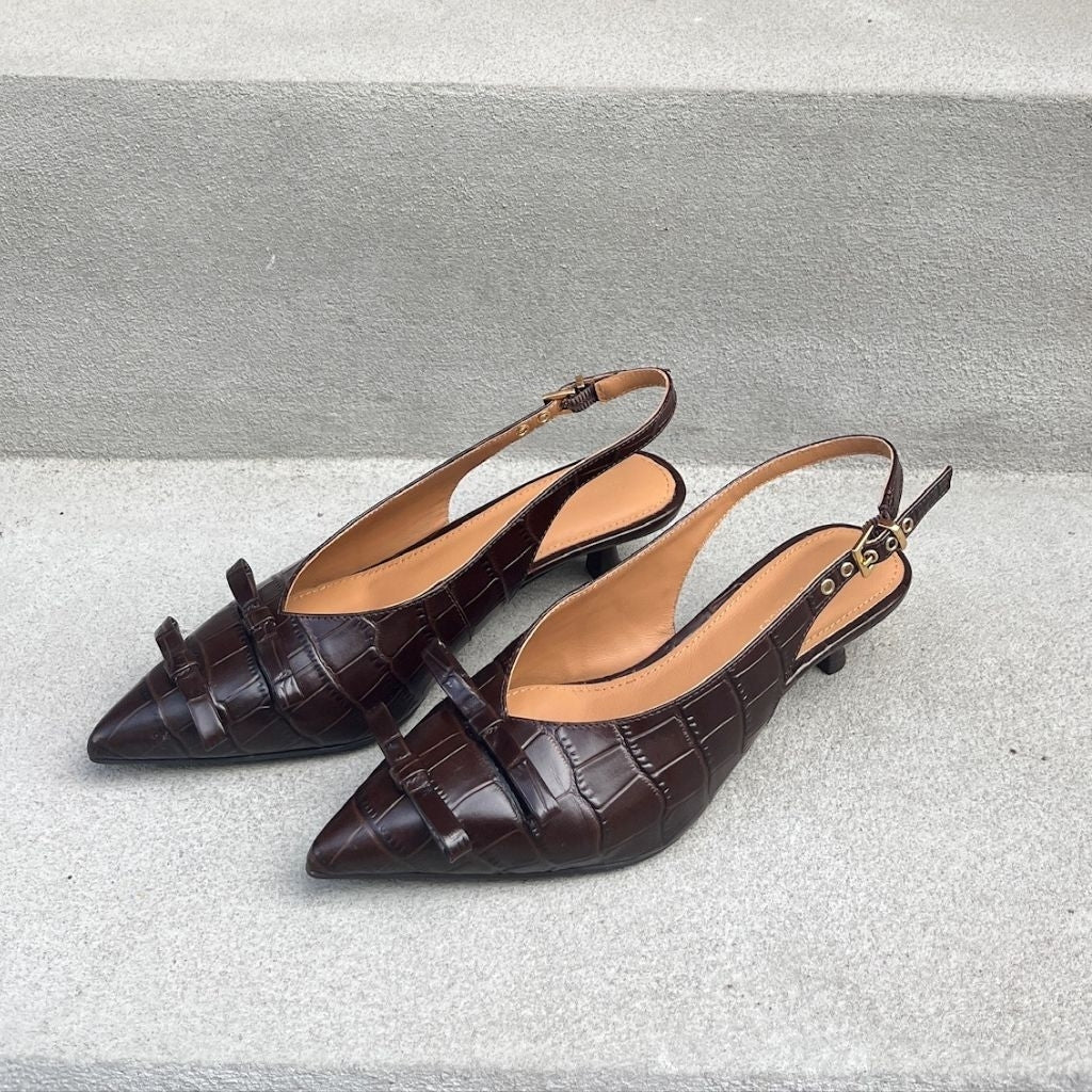 COPENHAGEN SHOES MY GOLD CR. Stilettos 004 Dark brown