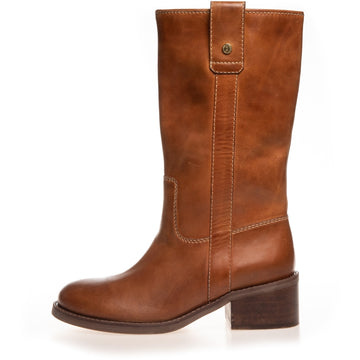 COPENHAGEN SHOES MY GOOD VIBES Long boot 0241 COGNAC