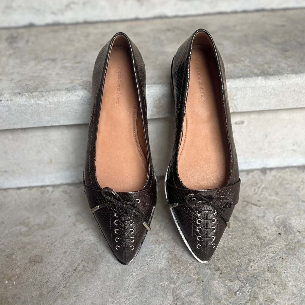 COPENHAGEN SHOES MY PARIS Ballet flats 004 Dark brown