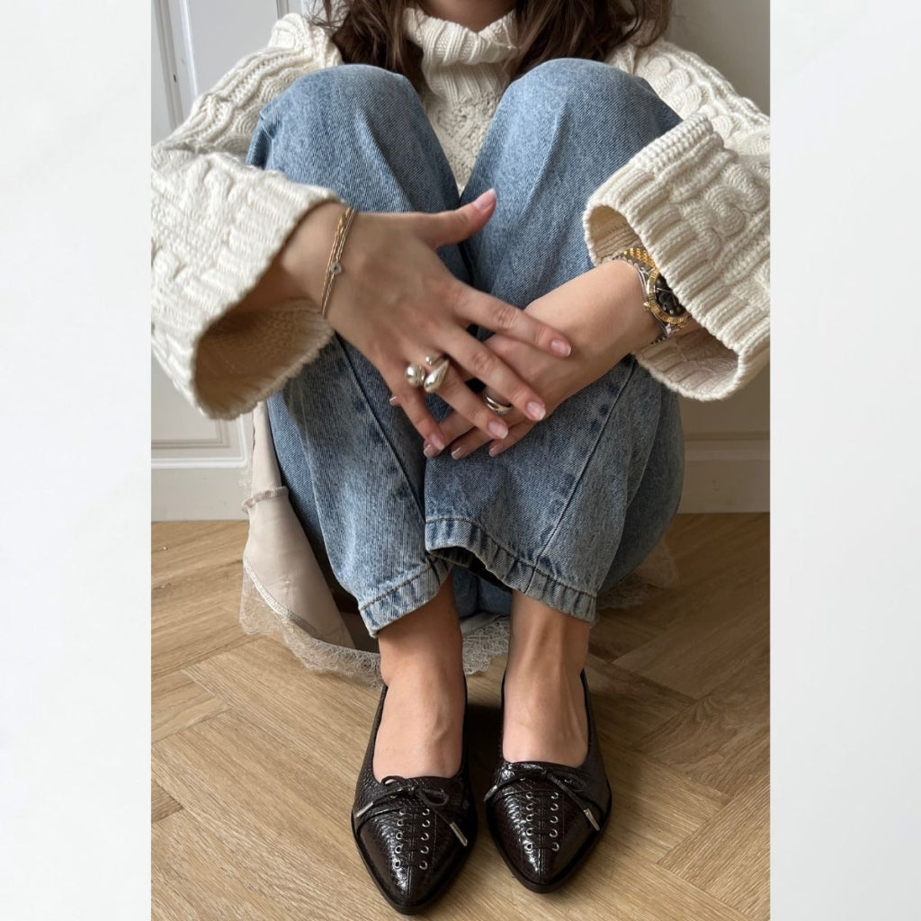 COPENHAGEN SHOES MY PARIS Ballet flats 004 Dark brown
