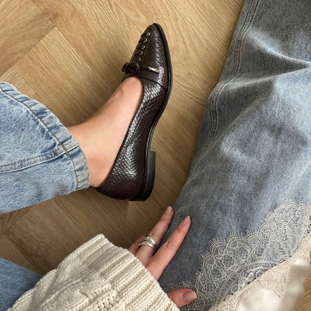 COPENHAGEN SHOES MY PARIS Ballet flats 004 Dark brown