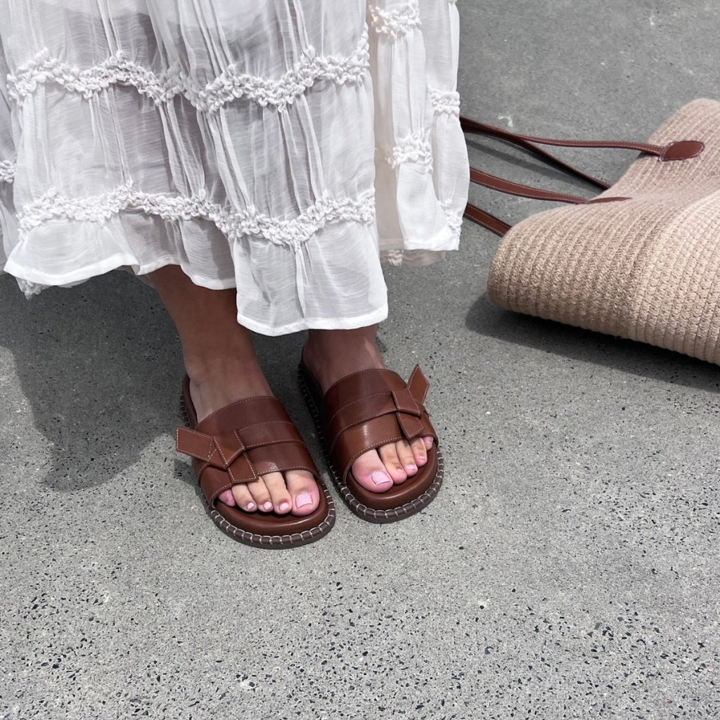 COPENHAGEN SHOES NOELLE Slippers 0241 COGNAC