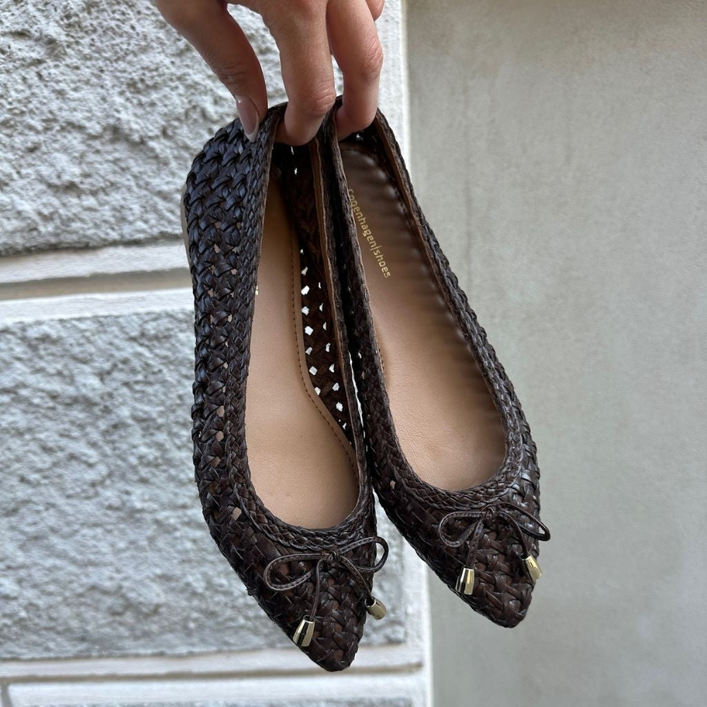 COPENHAGEN SHOES ON MY LOVE BROWN Ballet flats 0012 BROWN