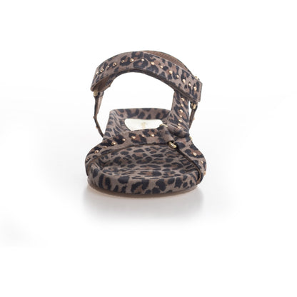 COPENHAGEN SHOES PEACE LEP. STUDS Sandals 049 Black leopard