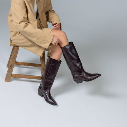 COPENHAGEN SHOES POKE L Long boot 0018 DK BROWN