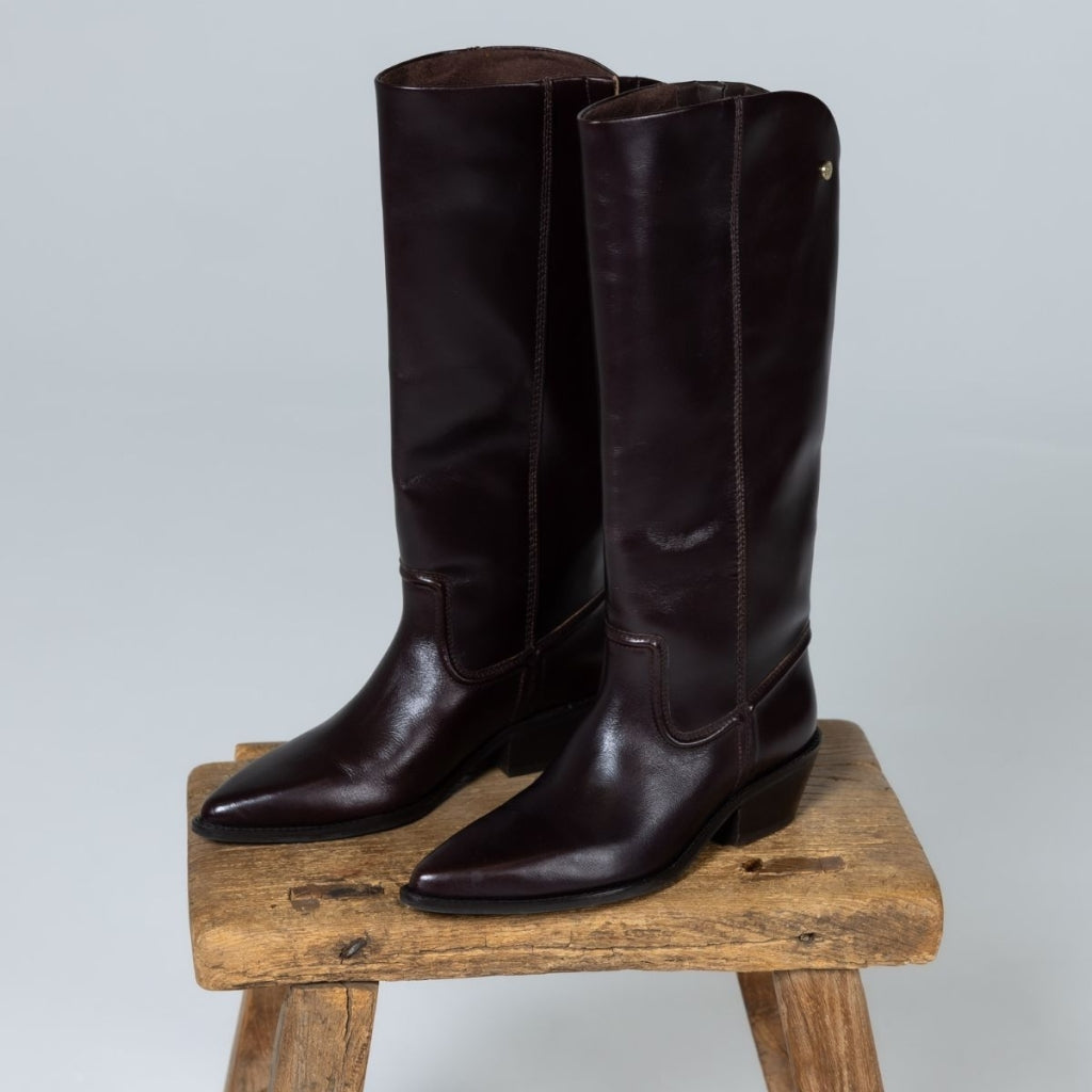 COPENHAGEN SHOES POKE L Long boot 0018 DK BROWN