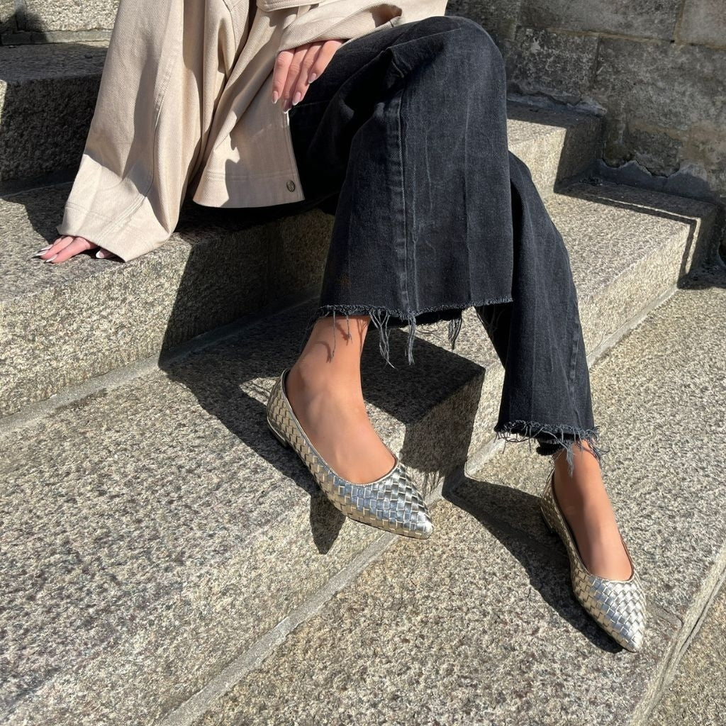 COPENHAGEN SHOES REAL VIBES Ballet flats 371 PLATINO