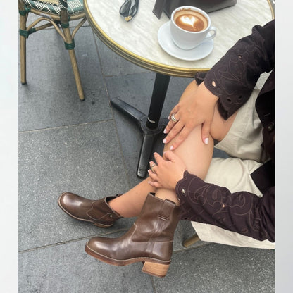 COPENHAGEN SHOES SAY MORE - BROWN/TAN Boots 0012 BROWN