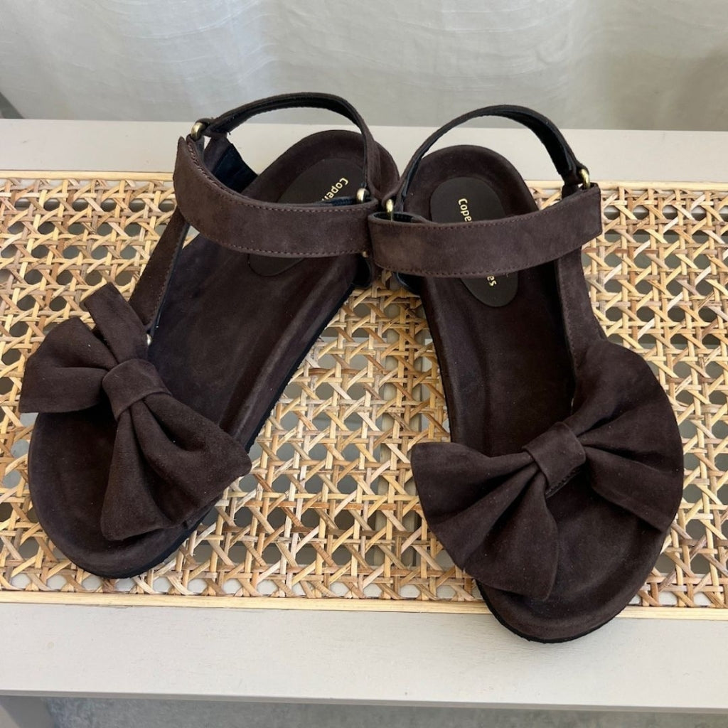 COPENHAGEN SHOES SKY AND DIAMONDS 24 SUEDE Sandals 004 Dark brown
