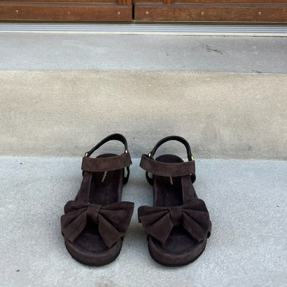 COPENHAGEN SHOES SKY AND DIAMONDS 24 SUEDE Sandals 004 Dark brown