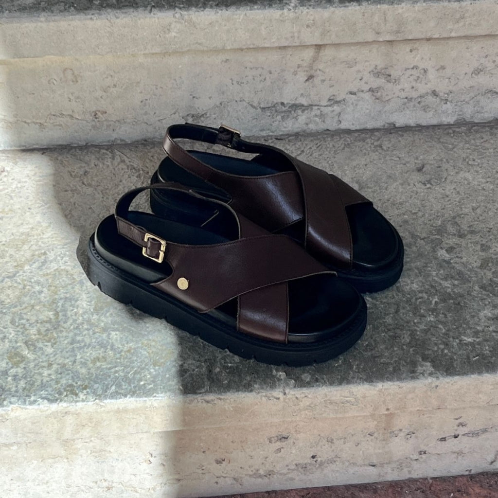 COPENHAGEN SHOES SUMMERTIME Sandals 0018 DK BROWN
