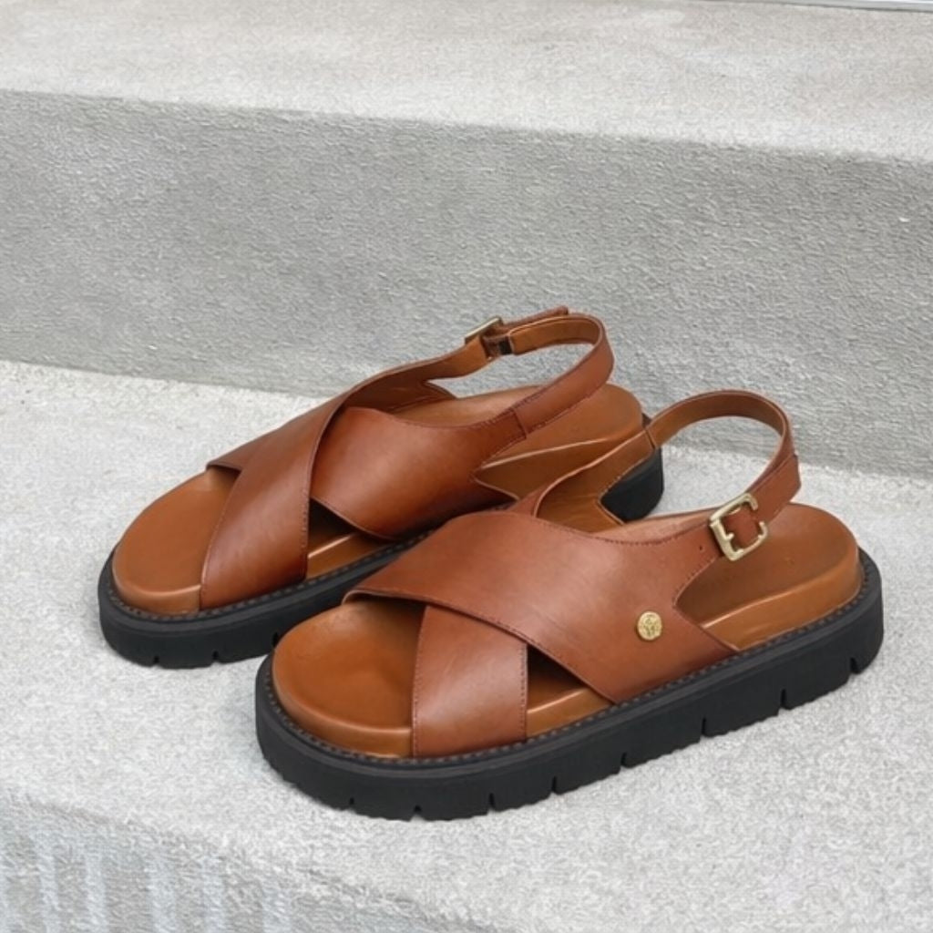COPENHAGEN SHOES SUMMERTIME COGNAC Sandals 0241 COGNAC