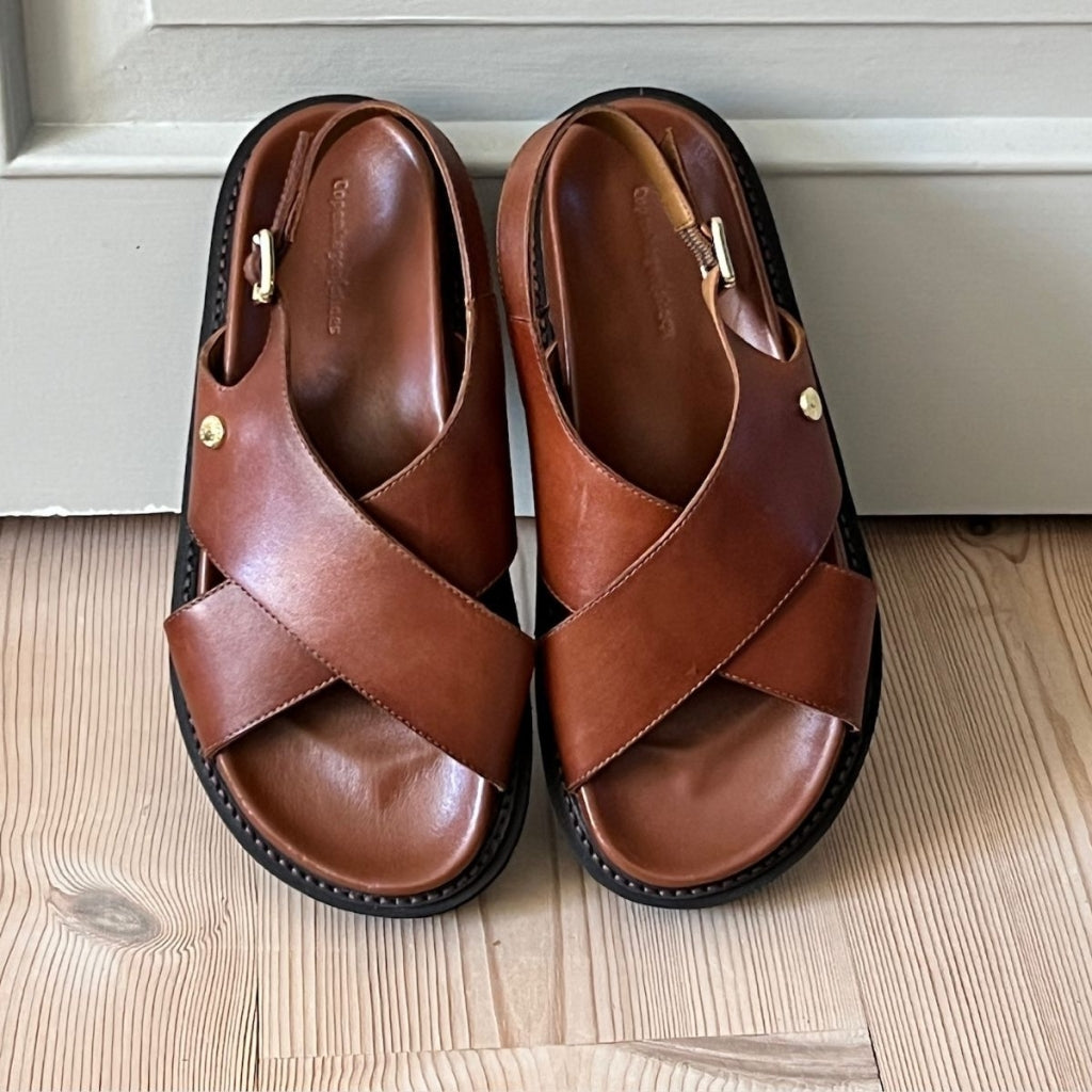 COPENHAGEN SHOES SUMMERTIME COGNAC Sandals 0241 COGNAC