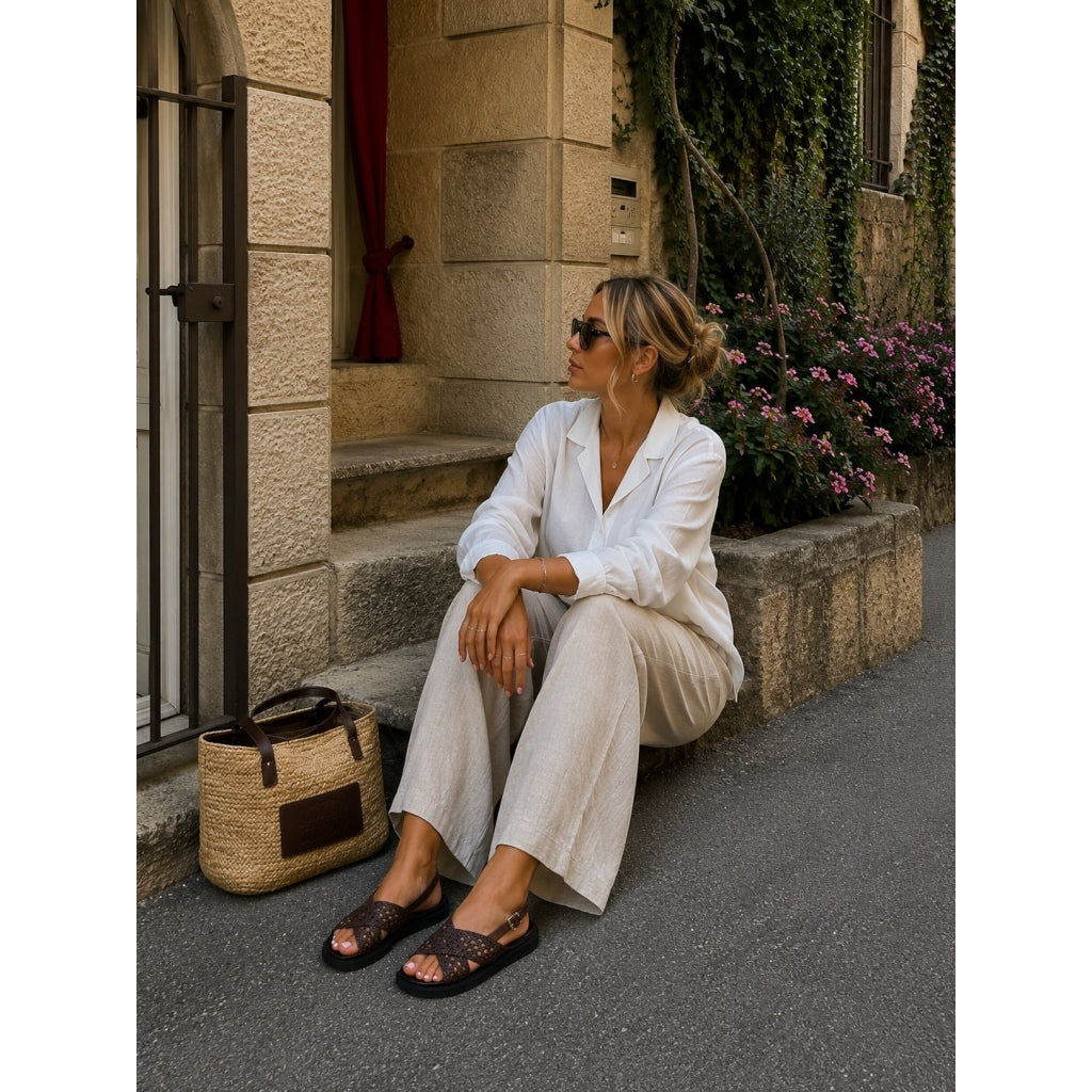 COPENHAGEN SHOES SUMMERTIME F. Sandals 0018 DK BROWN