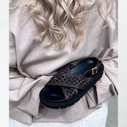 COPENHAGEN SHOES SUMMERTIME F. Sandals 0018 DK BROWN