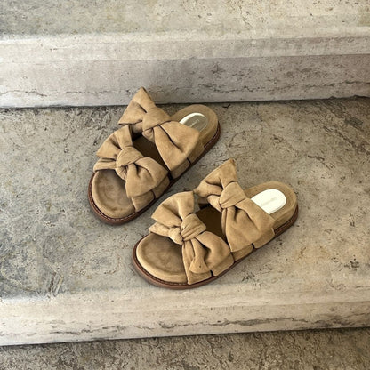 COPENHAGEN SHOES SUMMER DREAM SUEDE Slippers 1507 CAMEL