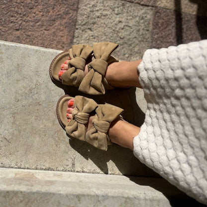 COPENHAGEN SHOES SUMMER DREAM SUEDE Slippers 1507 CAMEL