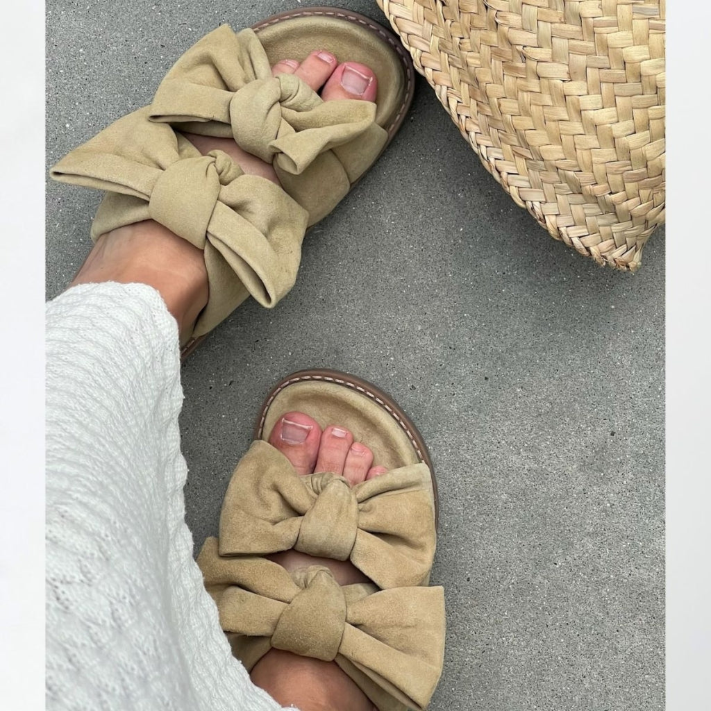 COPENHAGEN SHOES SUMMER DREAM SUEDE Slippers 1507 CAMEL