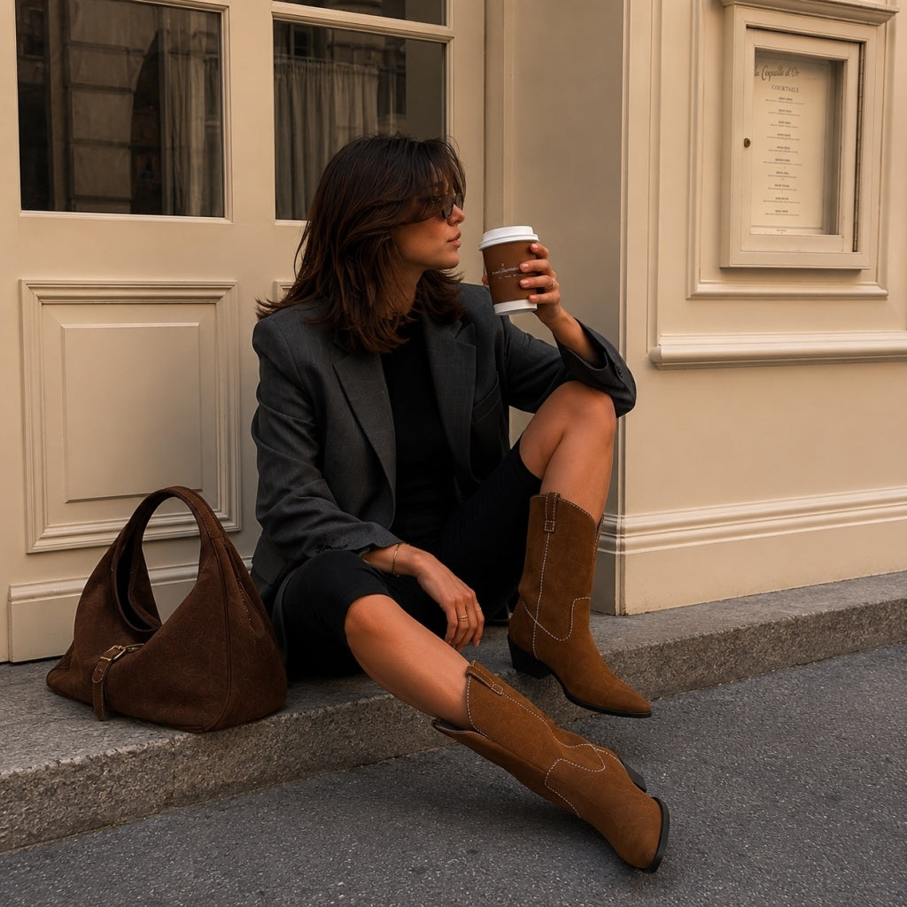COPENHAGEN SHOES THE COUTURE WALK S. Boots 0134 TOBACCO