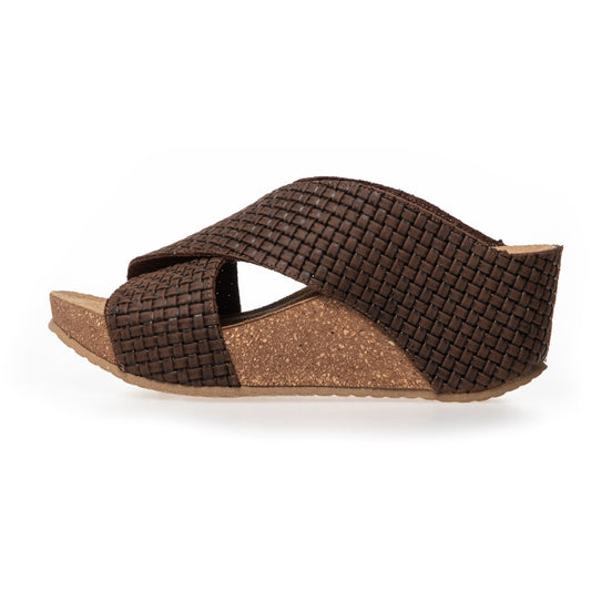 COPENHAGEN SHOES THE DANCE Wedge sandals 004 Dark brown