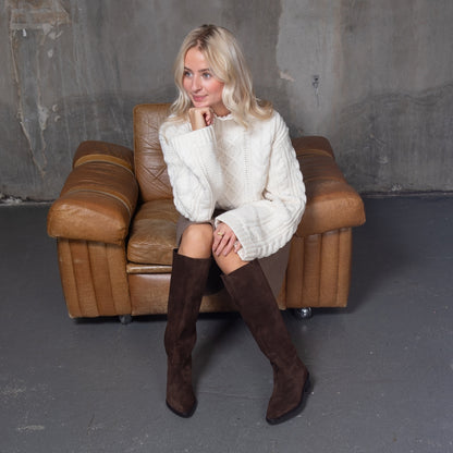 COPENHAGEN SHOES THE NOTE BOOT Long boot 0018 DK BROWN