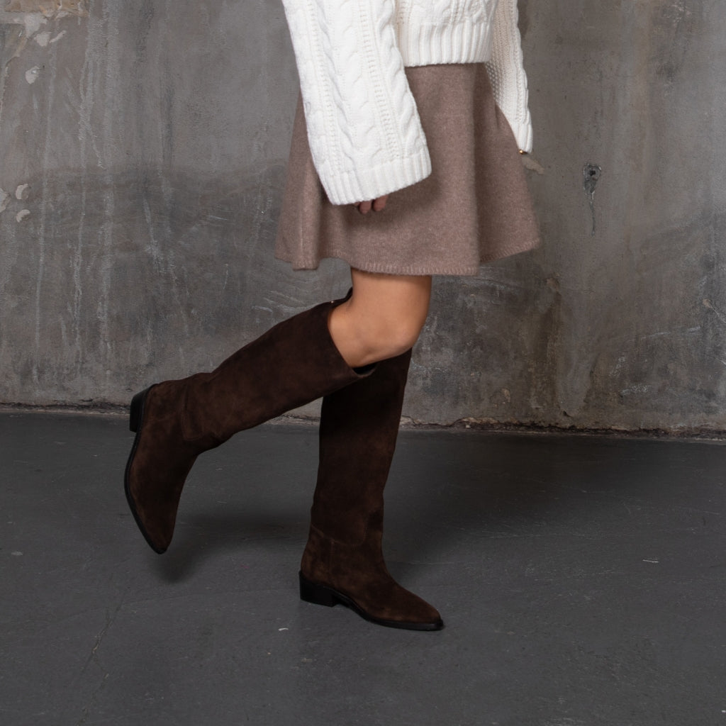 COPENHAGEN SHOES THE NOTE BOOT Long boot 0018 DK BROWN