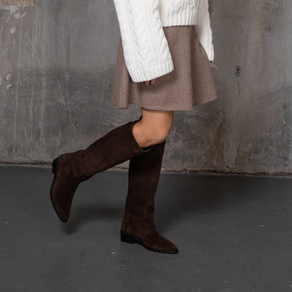 COPENHAGEN SHOES THE NOTE BOOT Long boot 0018 DK BROWN