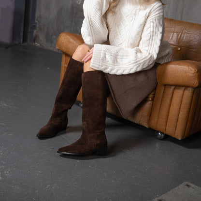 COPENHAGEN SHOES THE NOTE BOOT Long boot 0018 DK BROWN
