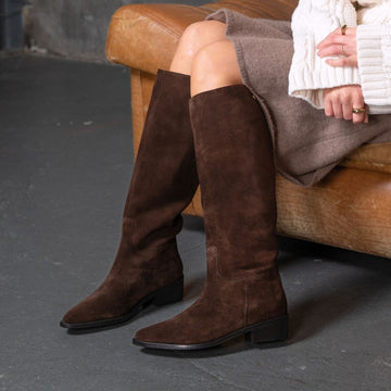 COPENHAGEN SHOES THE NOTE BOOT Long boot 0018 DK BROWN