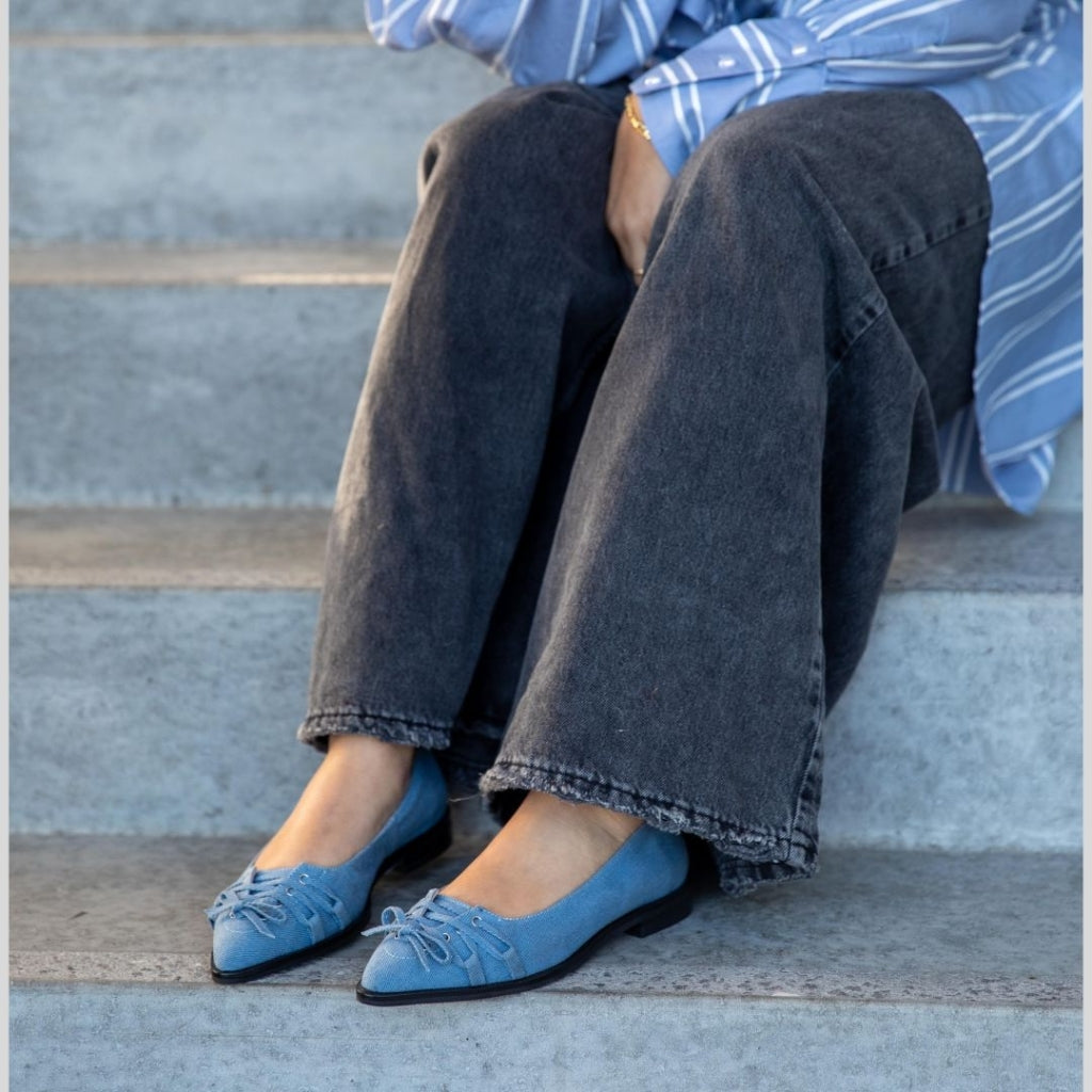 COPENHAGEN SHOES THE NUMBER - DENIM Ballet flats 0025 BLUE