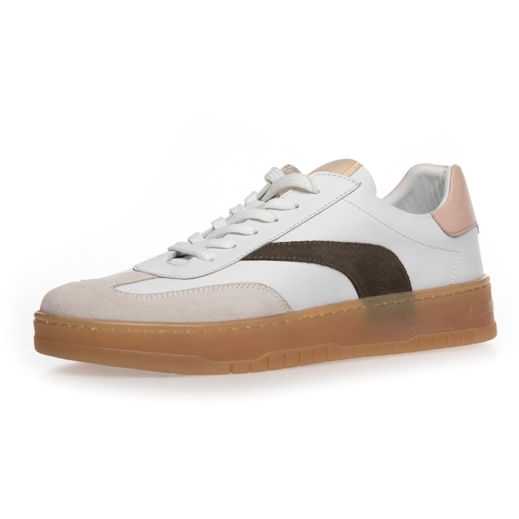 COPENHAGEN SHOES THE POWER SNEAK Sneakers 0022 WHITE-DK.ARMY-PEACH