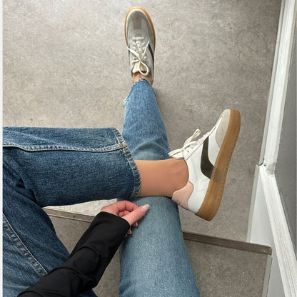 COPENHAGEN SHOES THE POWER SNEAK Sneakers 0022 WHITE-DK.ARMY-PEACH